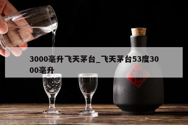 3000毫升飞天茅台_飞天茅台53度3000毫升 