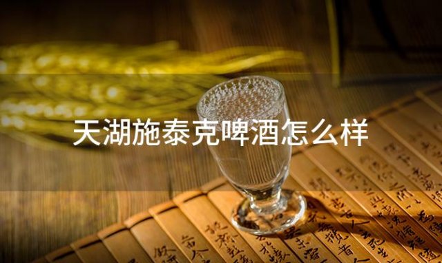 天湖施泰克啤酒怎么样 天湖施泰克白啤怎么样好喝吗 