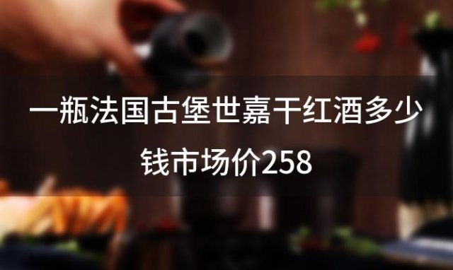 一瓶法国古堡世嘉干红酒多少钱市场价258