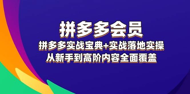 拼多多评价软件+实战宝典+实战落地实操，从新手到高阶内容全面覆盖 